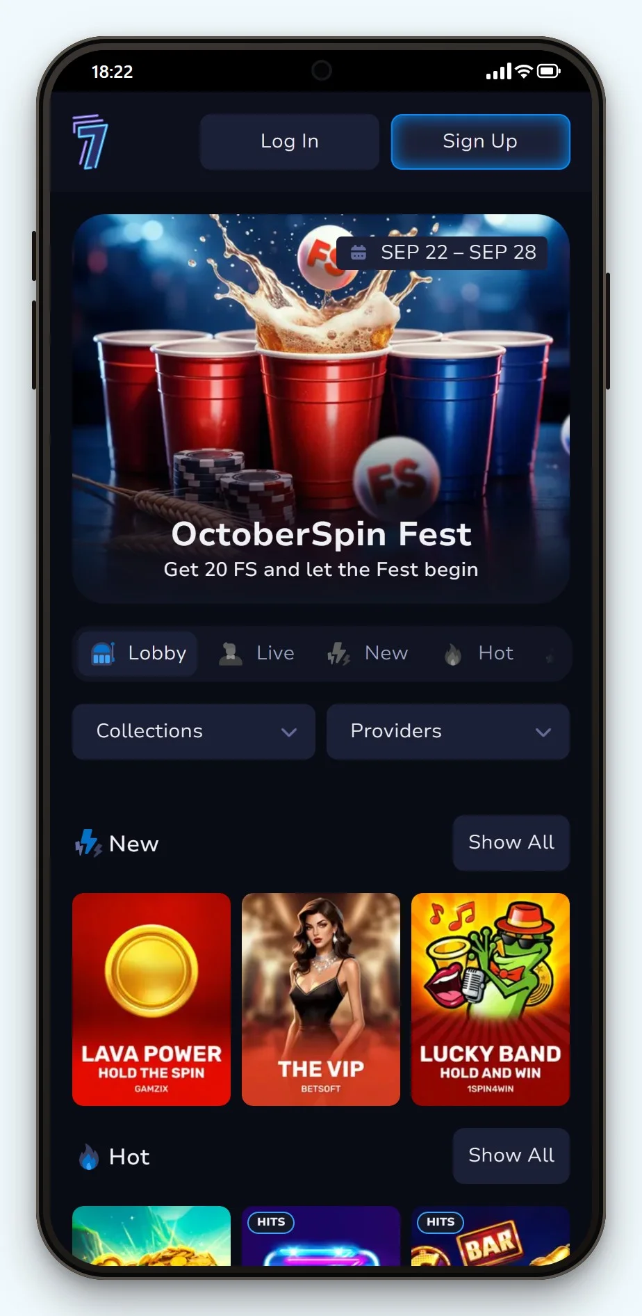 bank transfer casinos nz: 7Bit Casino mobile lobby